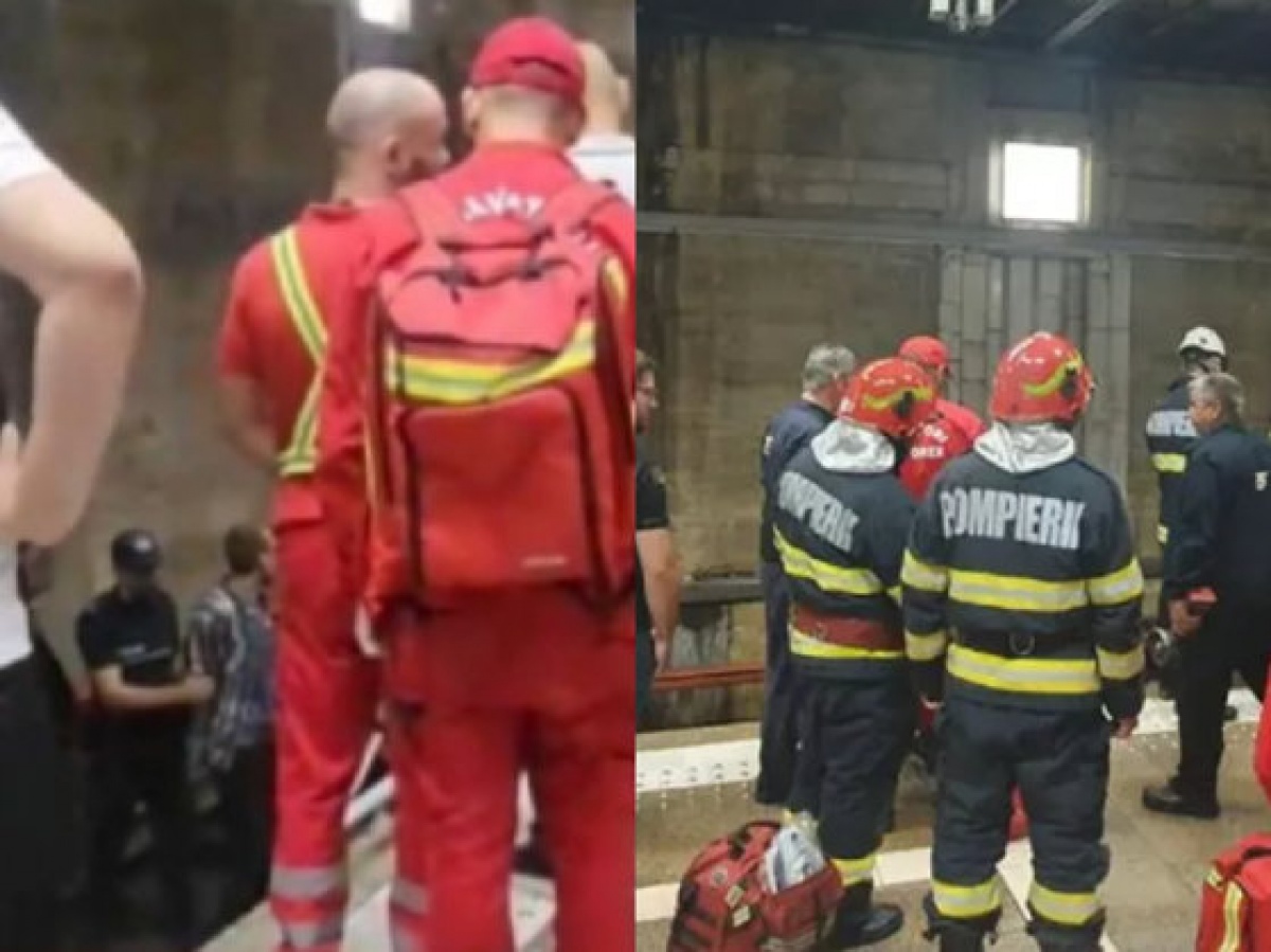„Opriți păcănelele”! Circulaţie perturbată la metroul bucureștean, după ce o persoană s-a legat cu cătuşe de şină la Piața Unirii