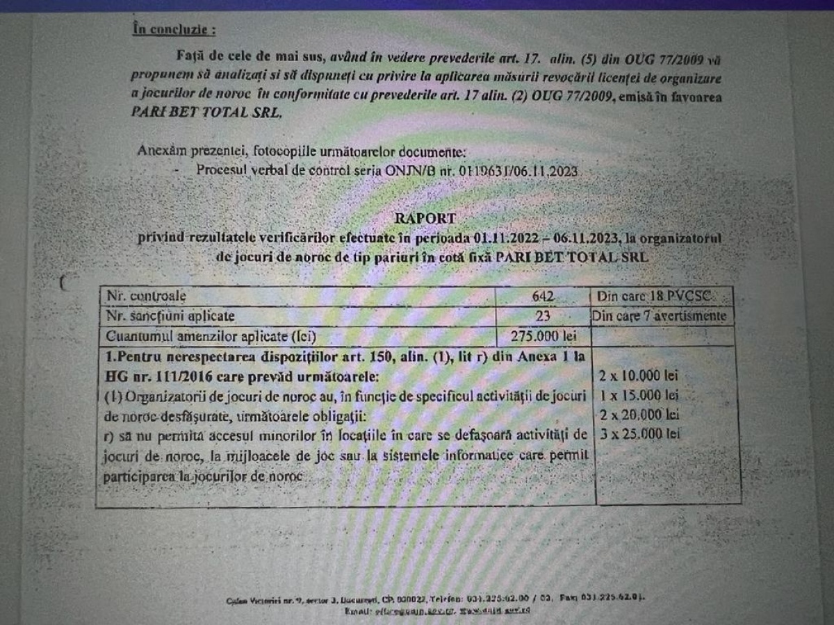Total Bet, cursă totală spre faliment. Firma are propunere pentru revocarea licenței