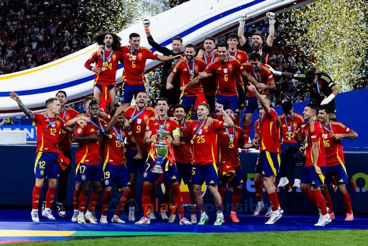 Spania a câștigat trofeul în finala de la Berlin contra Angliei       FOTO: Facebook UEFA EURO 2024
