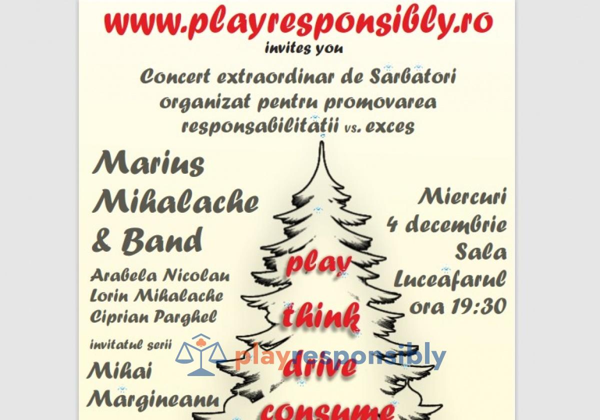 Spectacol dedicat responsabilității sociale pe 4 decembrie, la Sala Luceafărul, cu Mihai Mărgineanu