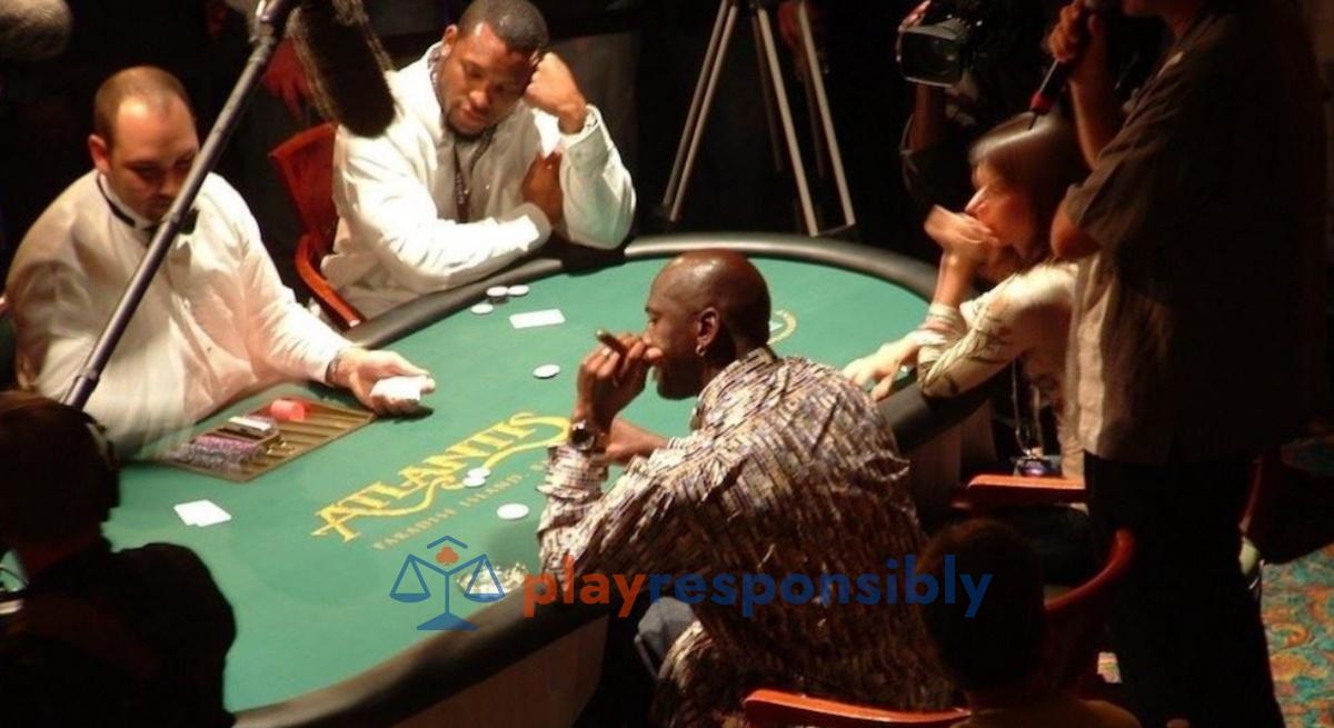 Jordan, cu trabuc, la masa de poker  