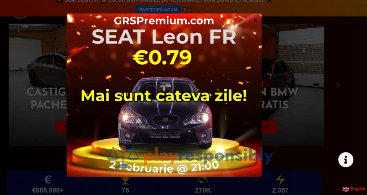 Captură de pe site-ul grspremium.com