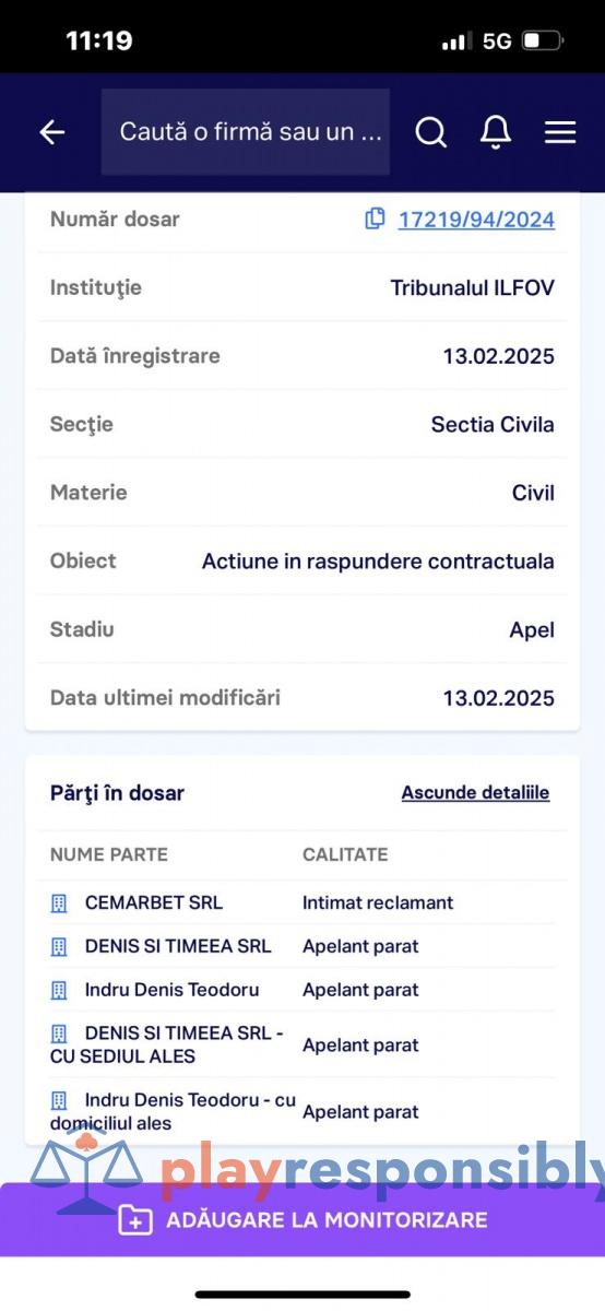 Procesomanul Ghețu și firmele în care este conectat