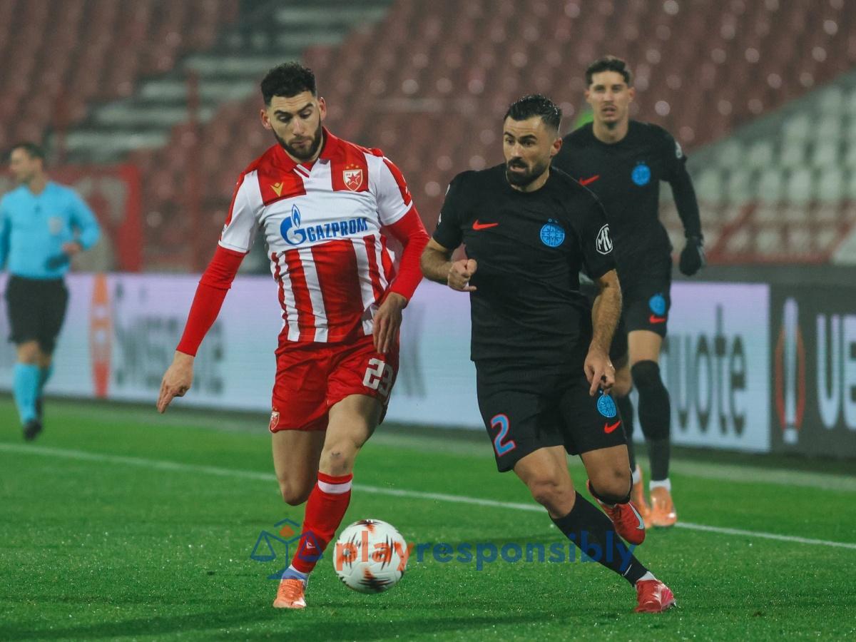 Vali Crețu, dreapta, n-a avut nimic pe piept FOTO Facebook FK Crvena zvezda/Steaua Roșie Belgrad