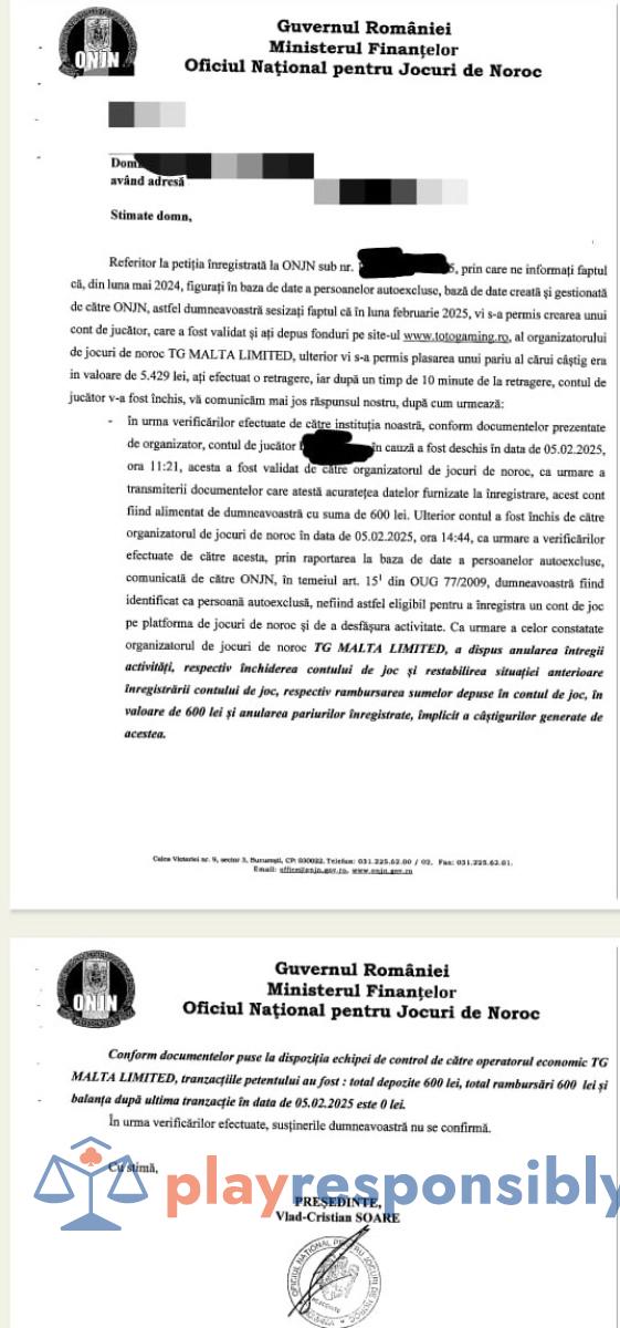Cum și-a dat Vlad Soare cu stângul în dreptul pe legea autoexcluderii. ONJN a jucat ilegal de partea Totogaming 