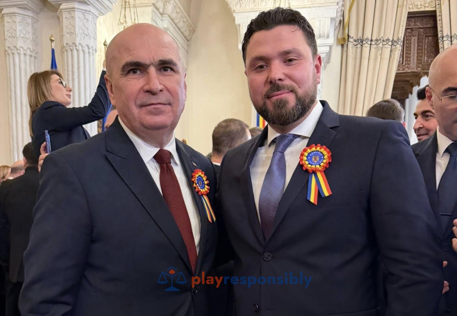 Bogdan Loghin, alături de premier  FOTO Facebook Bogdan Loghin