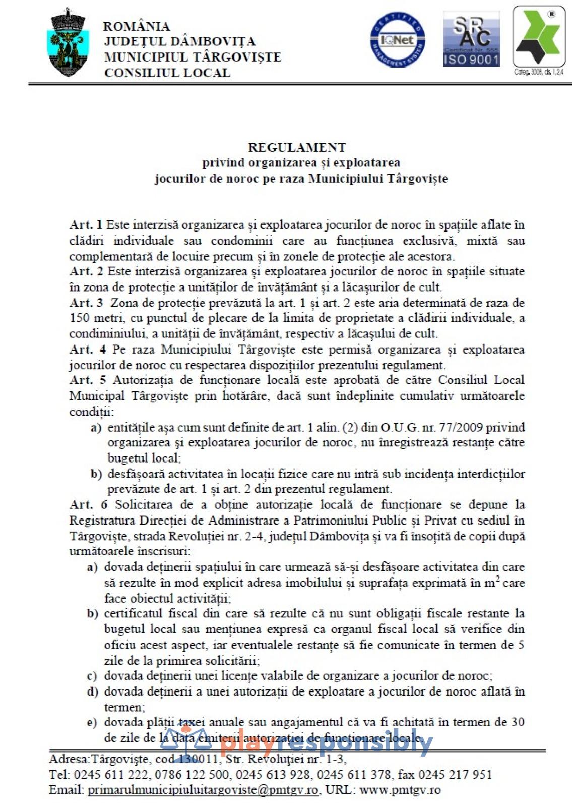 Primăria Târgoviște cere o chirie imensă pentru păstrarea sălilor de jocuri în oraș