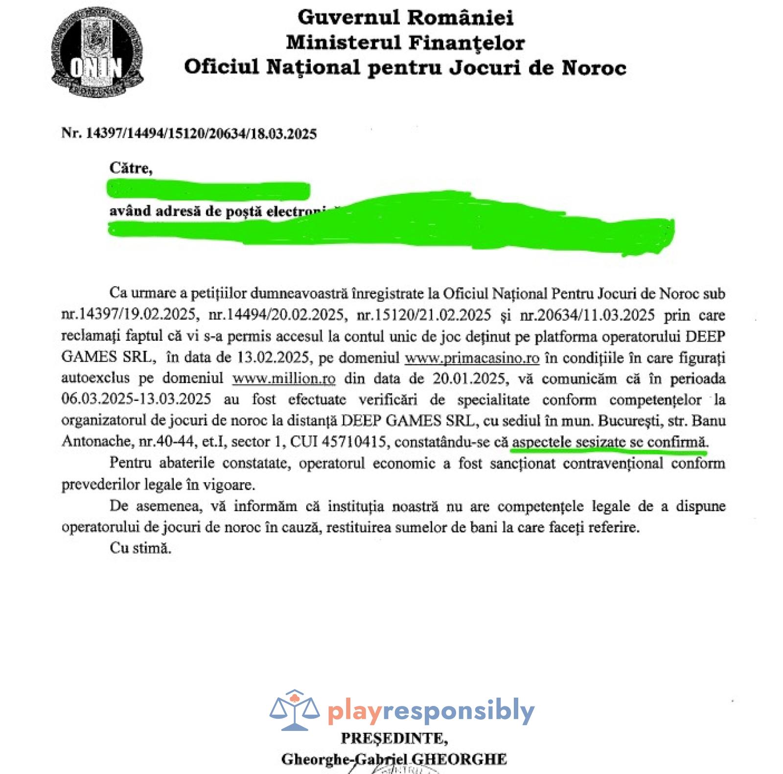 Million se bate și cu ONJN, și cu jucătorul