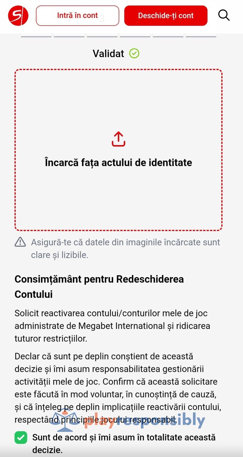 Autoexcluderea, batjocorită de Megabet. Jucătorilor li se bagă sub nas un consimțământ virtual de renunțare