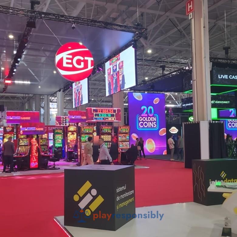 Imagine de la Expo Arena, cu bulgarii de la EGT prezenți printre expozanți