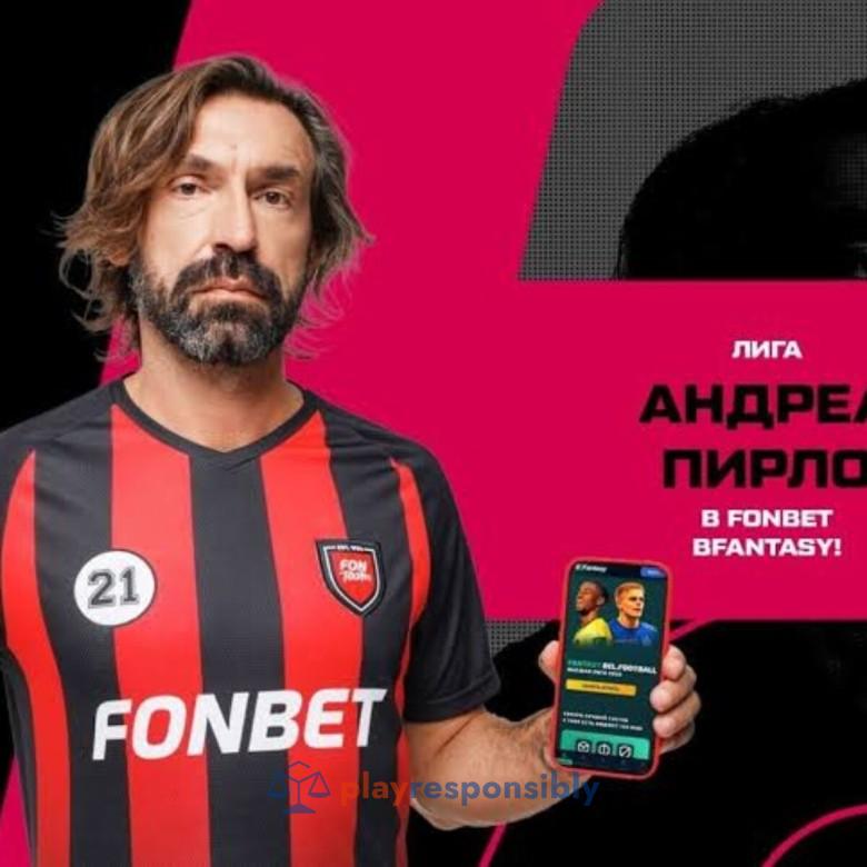 Pirlo, într-o reclamă la Fonbet