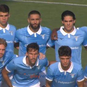 Lazio, la meciul de ieri, cu sponsorul pe piept